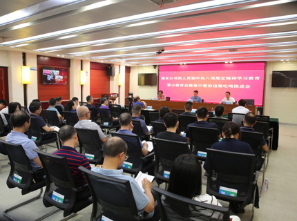 公司召開警示教育暨集中整治違規吃喝工作推進會