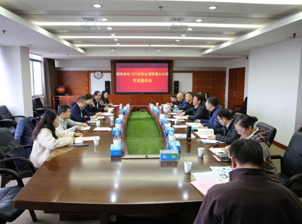 湖南省電力行業(yè)協(xié)會(huì)來公司調(diào)研座談